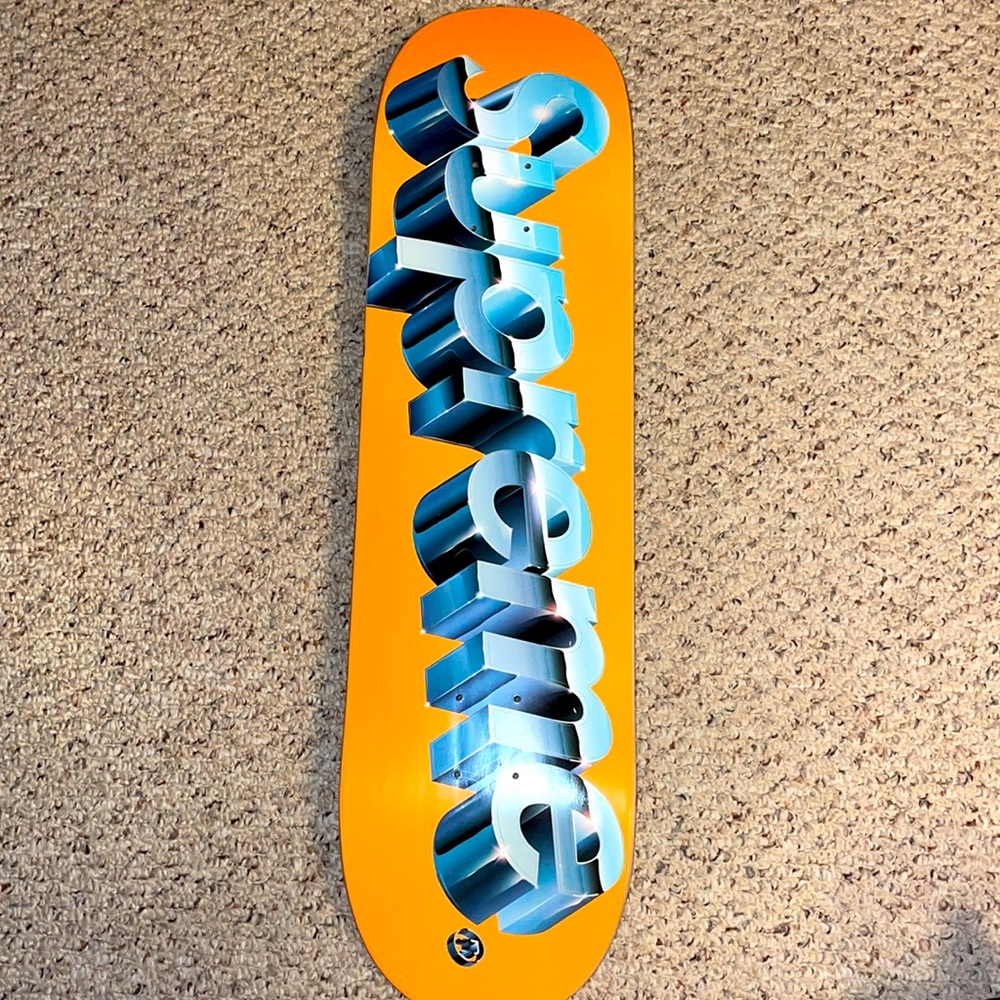 Supreme Chrome Logo Skateboard Deck